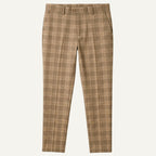 Tristan | Men's Checked Slim Fit Trousers, Smart Casual Trousers | Animated Apparel