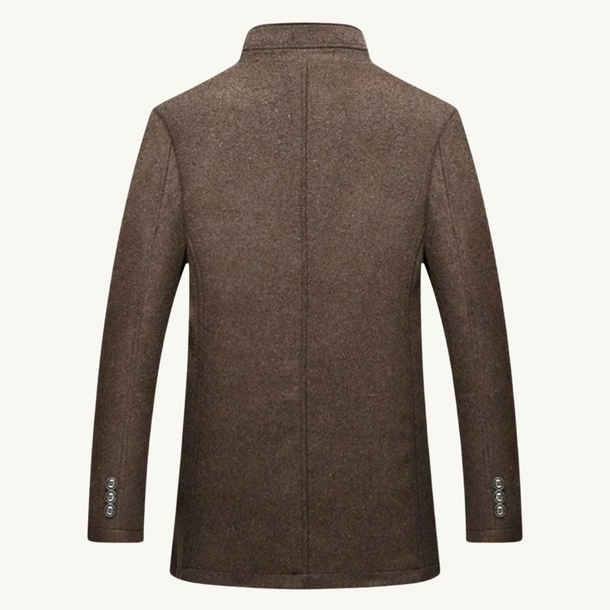 Tucker | Men's Wool Blend Tailored Trench Coat, Classic Formal Coat | Animated Apparel