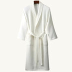 Tyler | Men's Cotton Waffle Lightweight Bathrobe, Spa Robe with Belt | Animated Apparel