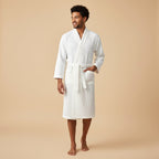 Tyler | Men's Cotton Waffle Lightweight Bathrobe, Spa Robe with Belt | Animated Apparel