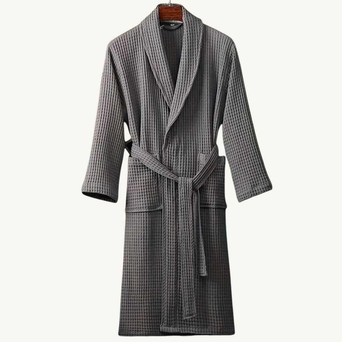 Tyler | Men's Cotton Waffle Lightweight Bathrobe, Spa Robe with Belt | Animated Apparel