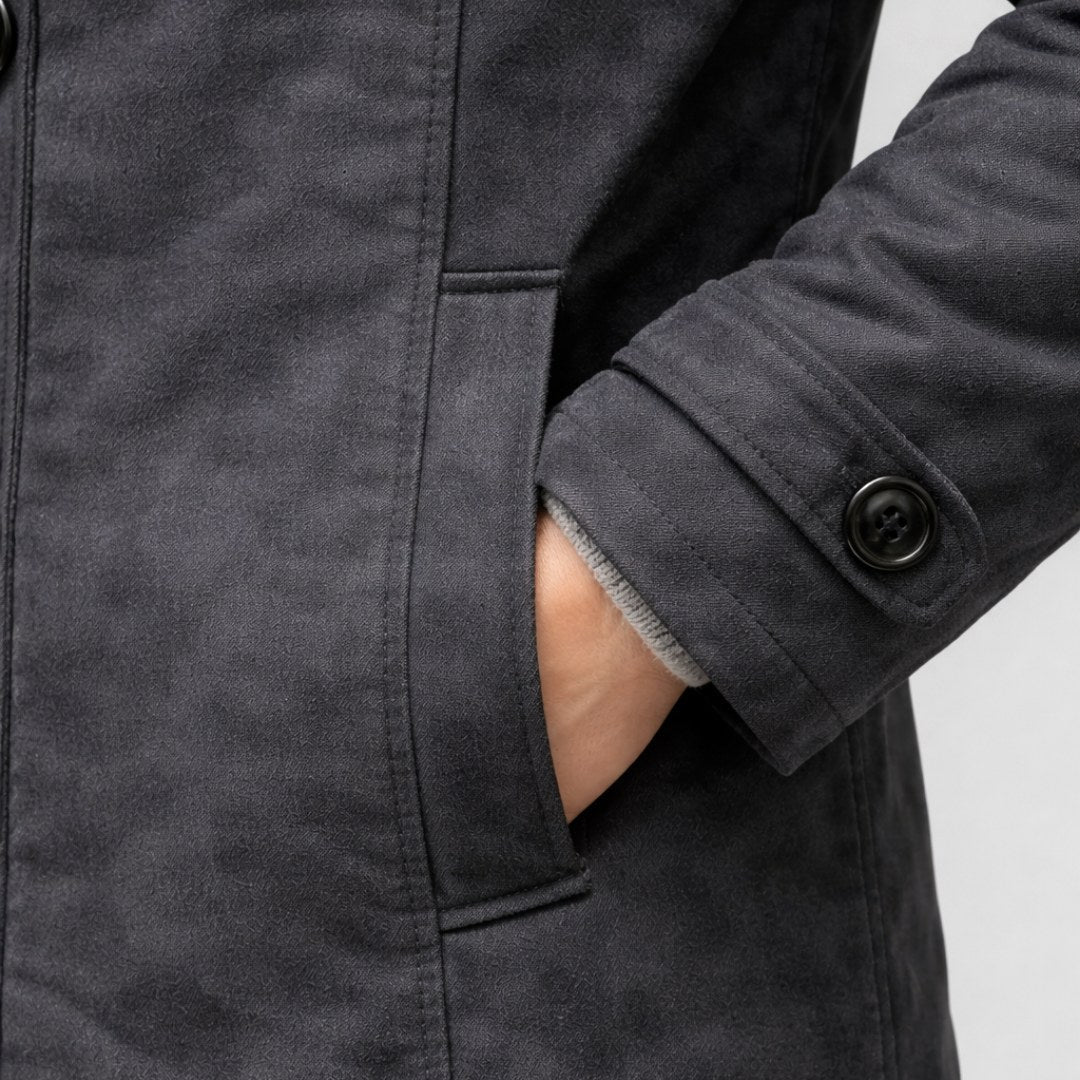 Tyler | Men's Fleece-Lined Coat, Warm Autumn Coat | Animated Apparel