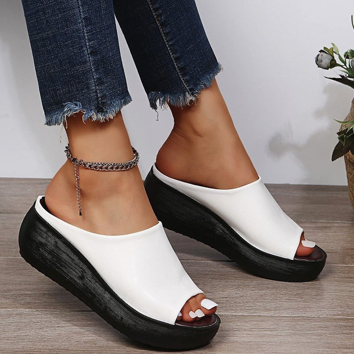 Valerie | Women's Orthopedic Slip-On Sandals - White