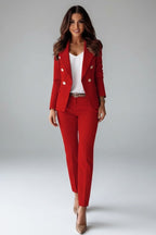 Valerie | Women's Tailored Blazer Suit, High-Waisted Trouser Suit | Animated Apparel