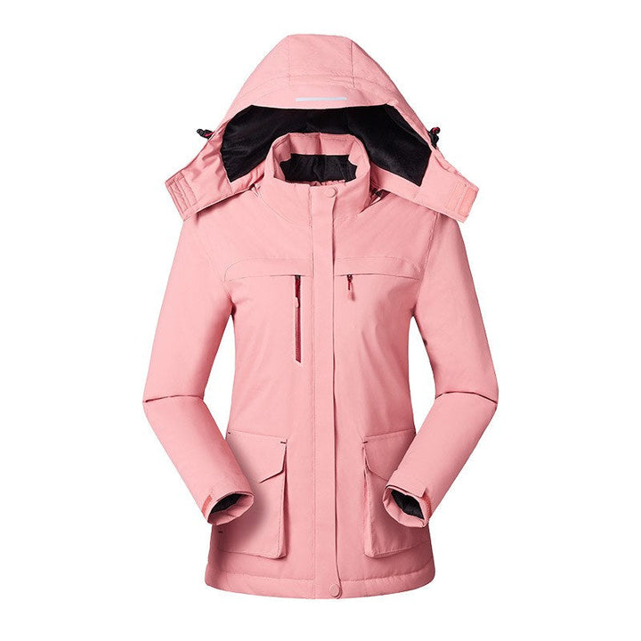 Victoire | Women's Hooded Heated Jacket with USB Power, Adjustable Temperature Jacket | Animated Apparel | Black