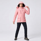 Victoire | Women's Hooded Heated Jacket with USB Power, Adjustable Temperature Jacket | Animated Apparel