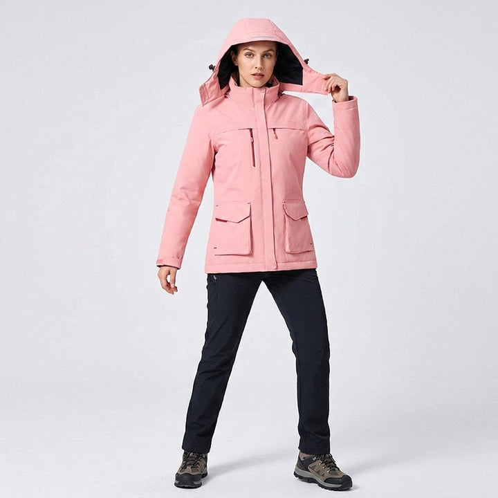 Victoire | Women's Hooded Heated Jacket with USB Power, Adjustable Temperature Jacket | Animated Apparel