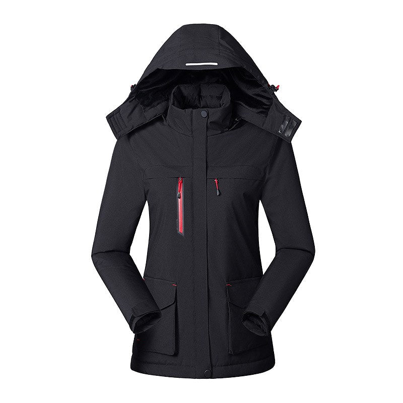Victoire | Women's Hooded Heated Jacket with USB Power, Adjustable Temperature Jacket | Animated Apparel