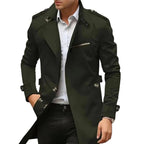 Vincent | Men's Collared Transitional Jacket, Zip and Button Closure Coat | Animated Apparel