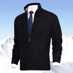 Christian | Men's Knitted Gilet with Full-Length Zip, Stand-Collar Layering Gilet | Animated Apparel