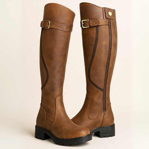 Violet | Women's Waterproof Boots, Practical Everyday Boots | Animated Apparel | Brown