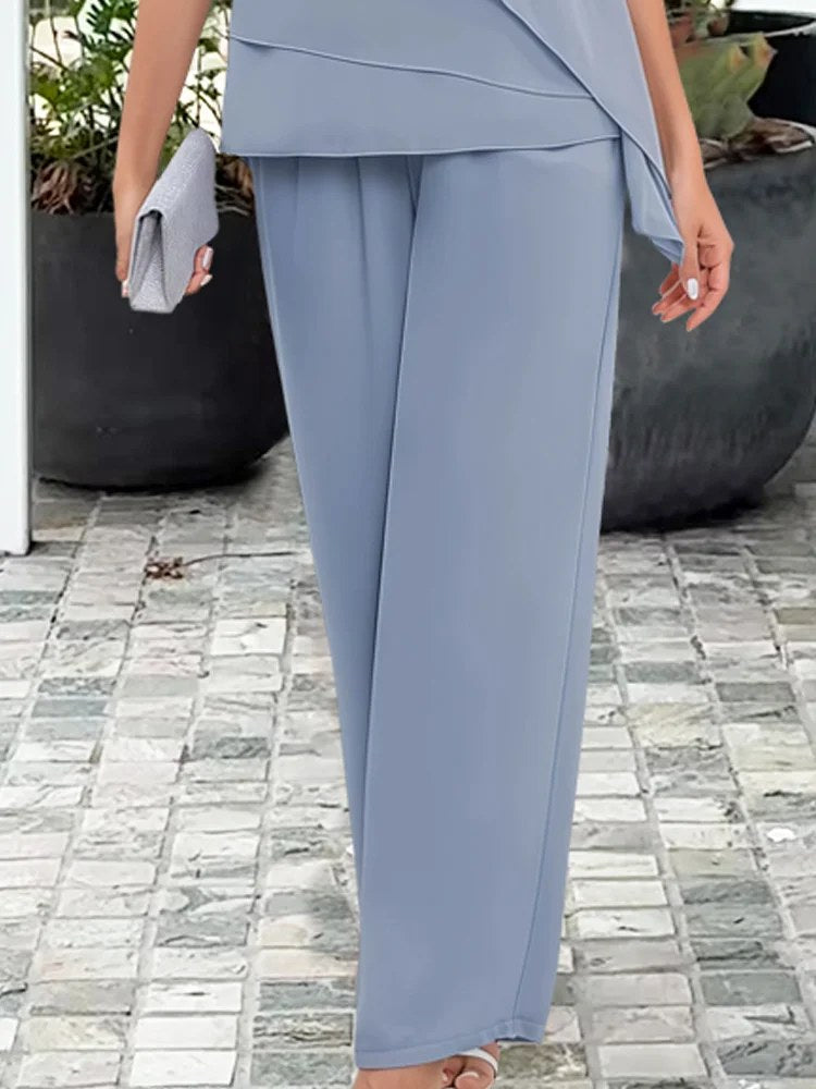 Vivienne | Women's Chiffon Cape Two-Piece Set - image 6