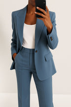 Vivienne | Women's Tailored Blazer and Trouser Set | Animated Apparel | Blue