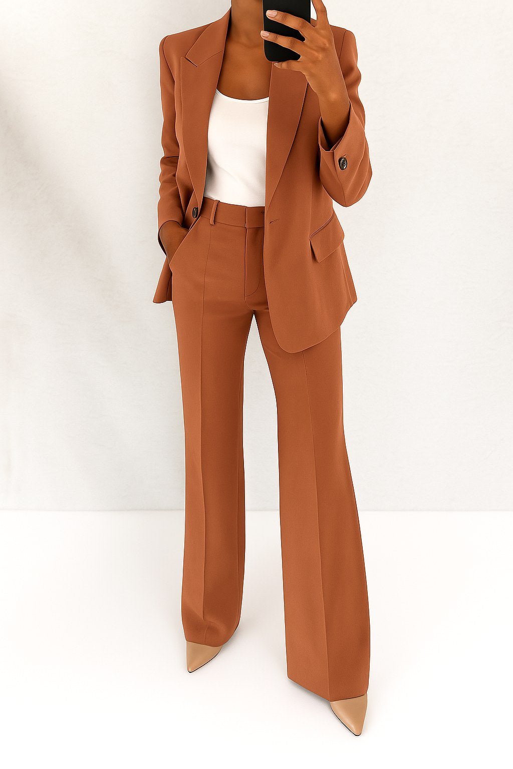Vivienne | Women's Tailored Blazer and Trouser Set | Animated Apparel | Pink