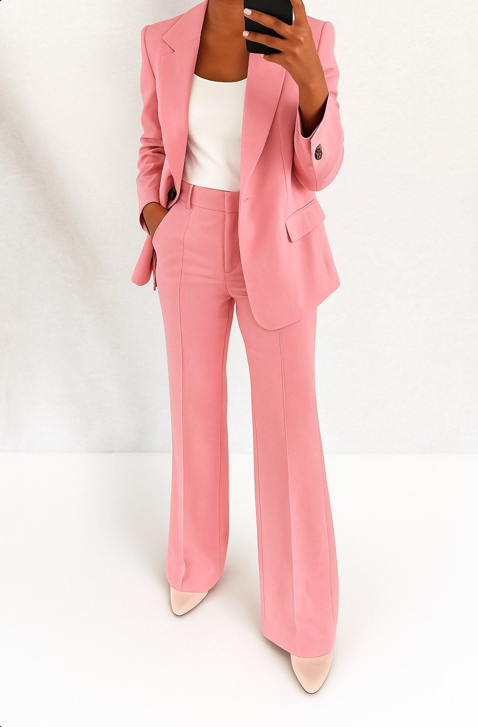 Vivienne | Women's Tailored Blazer and Trouser Set | Animated Apparel | Black