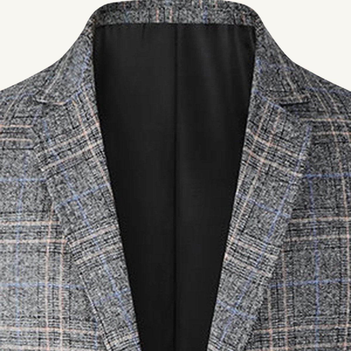 Warren | Men's Checked Lightweight Slim Fit Blazer, Smart Casual Blazer Suit | Animated Apparel