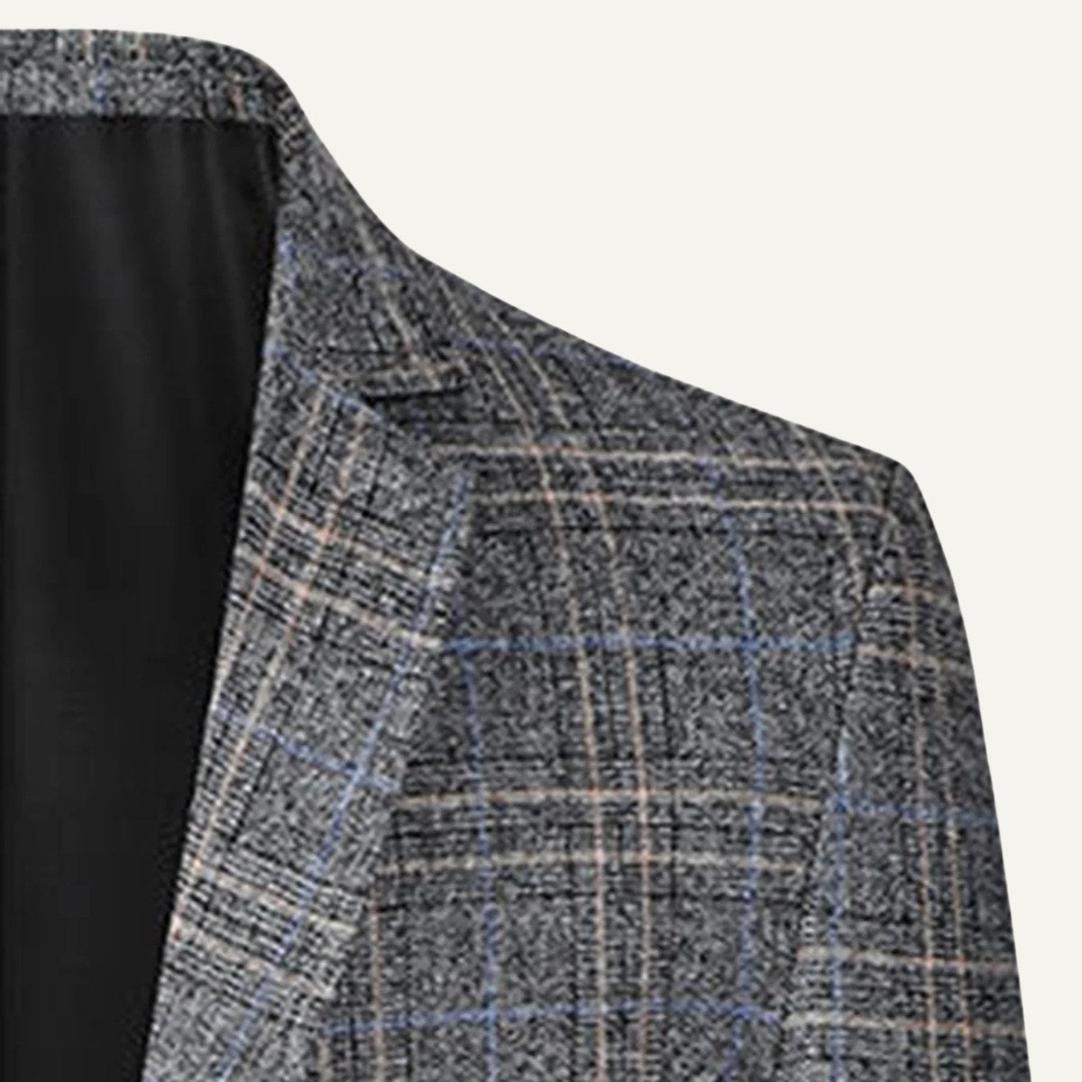 Warren | Men's Checked Lightweight Slim Fit Blazer, Smart Casual Blazer Suit | Animated Apparel