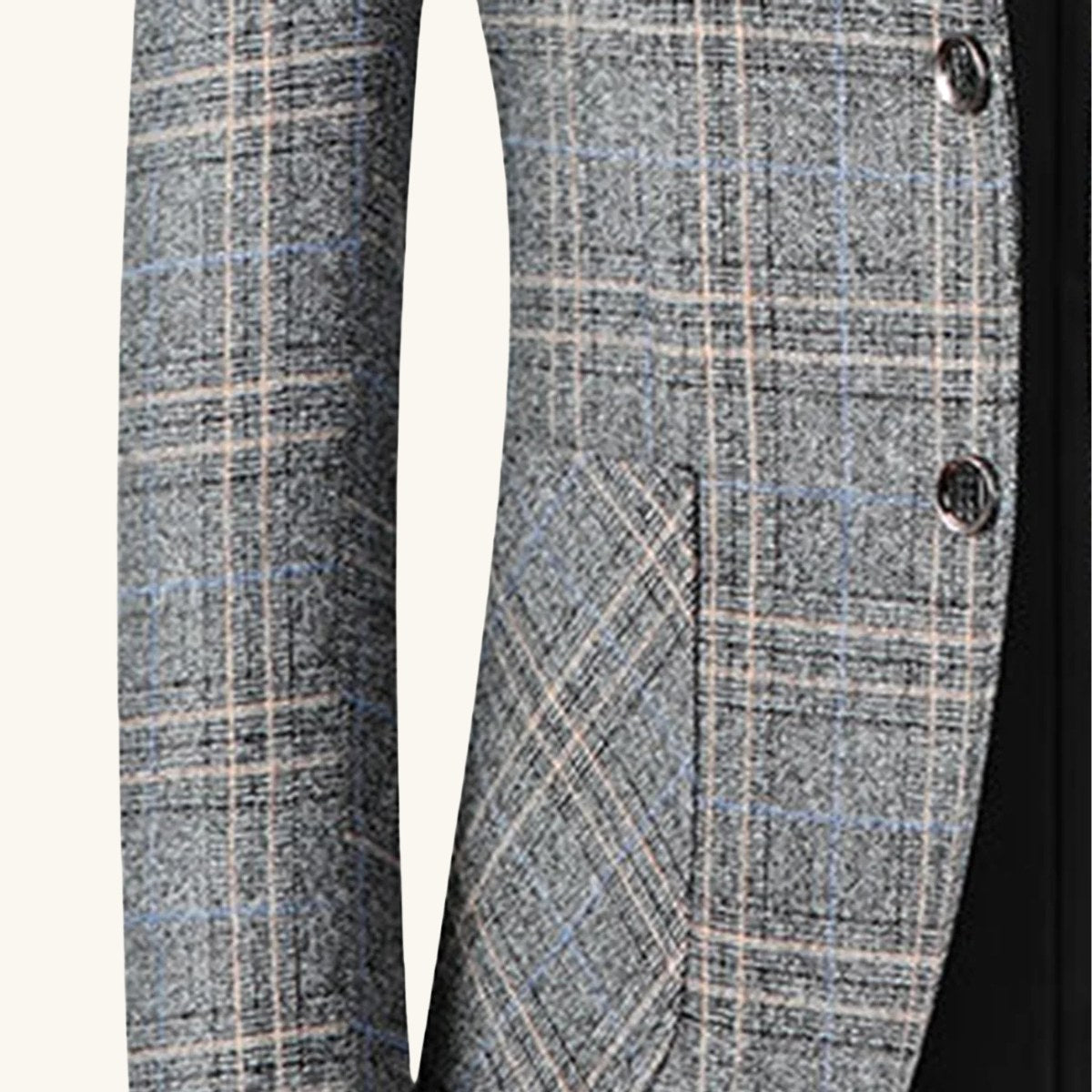 Warren | Men's Checked Lightweight Slim Fit Blazer, Smart Casual Blazer Suit | Animated Apparel