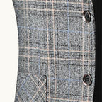 Warren | Men's Checked Lightweight Slim Fit Blazer, Smart Casual Blazer Suit | Animated Apparel
