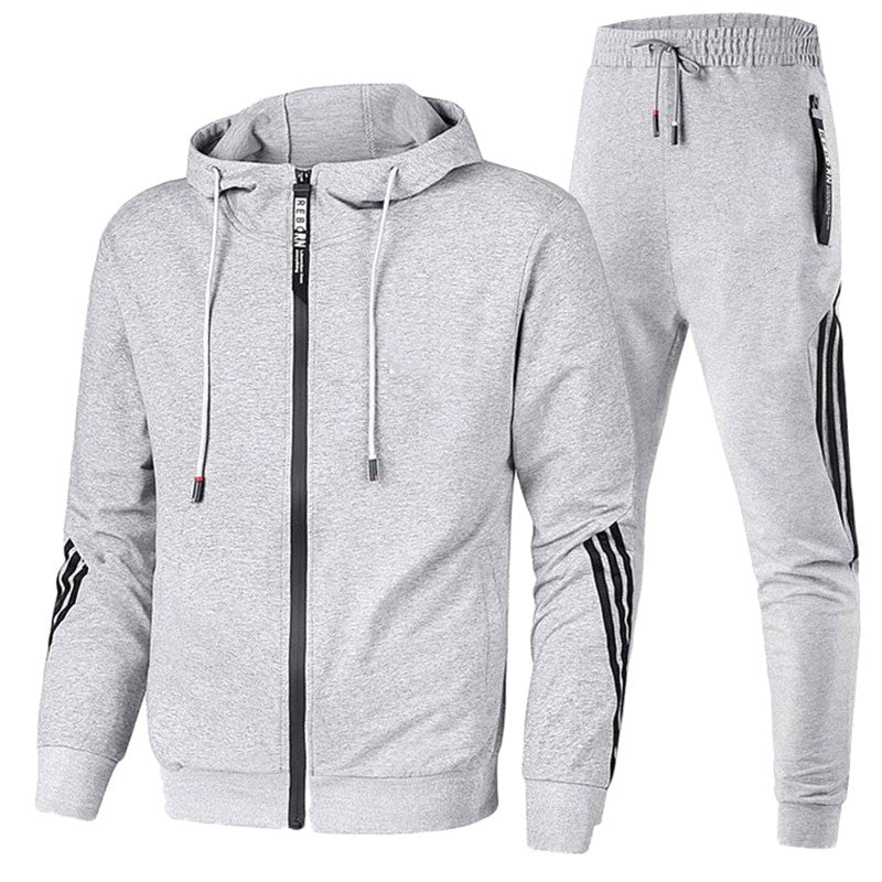 Warren | Men's Relaxed-Fit Tracksuit, Contemporary Two-Piece Set | Animated Apparel