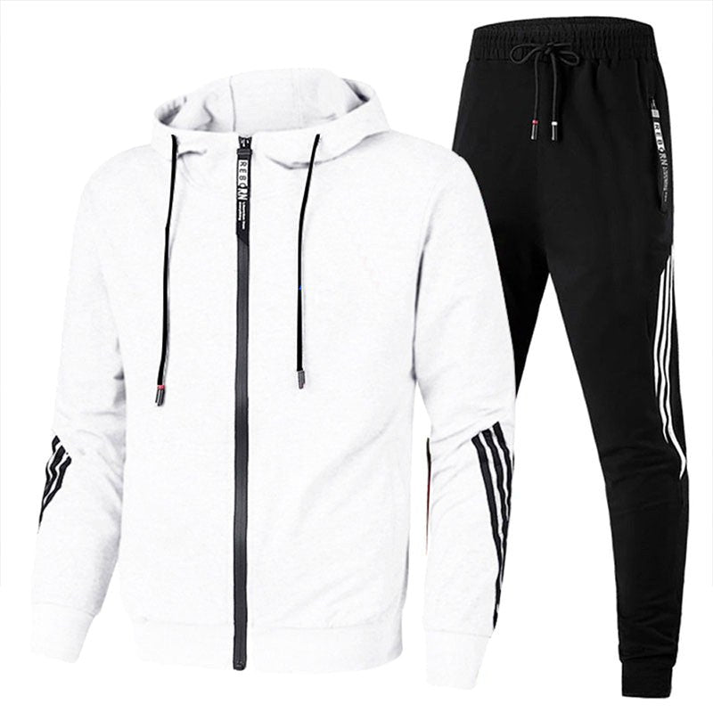 Warren | Men's Relaxed-Fit Tracksuit, Contemporary Two-Piece Set | Animated Apparel