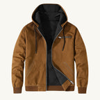 Wesley | Men's Hooded Fleece-Lined Jacket, Warm Winter Coat | Animated Apparel