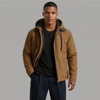 Wesley | Men's Hooded Fleece-Lined Jacket, Warm Winter Coat | Animated Apparel