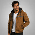 Wesley | Men's Hooded Fleece-Lined Jacket, Warm Winter Coat | Animated Apparel