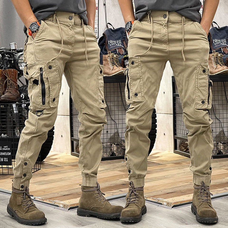 Caleb | Men's Cargo Trousers with Multiple Pockets, Practical Work Trousers | Animated Apparel
