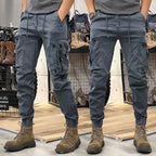 Caleb | Men's Cargo Trousers with Multiple Pockets, Practical Work Trousers | Animated Apparel