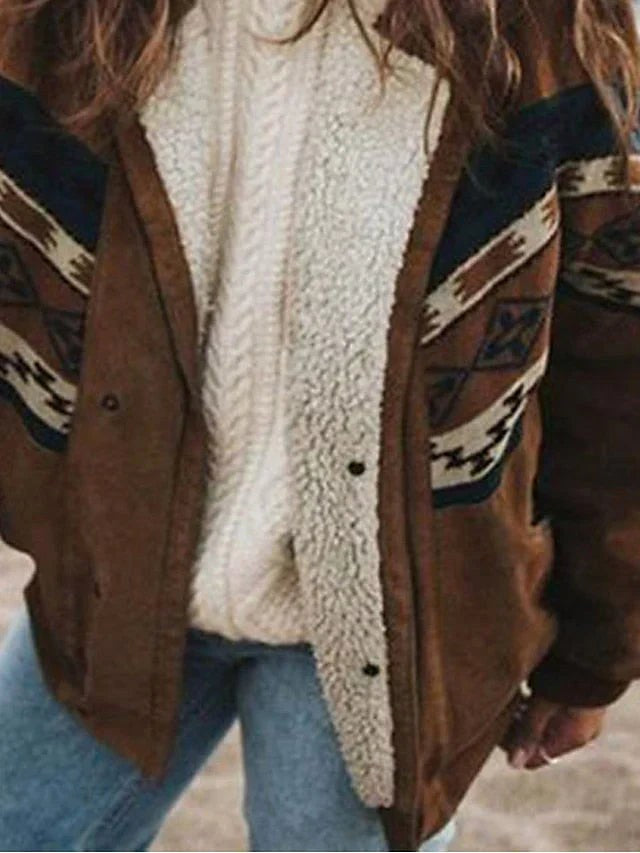 Winifred | Women's Plush Winter Coat, Retro Style Autumn Coat | Animated Apparel