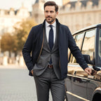 Wyatt | Men's Fleece-Lined Jacket, Relaxed Structured Autumn Jacket | Animated Apparel