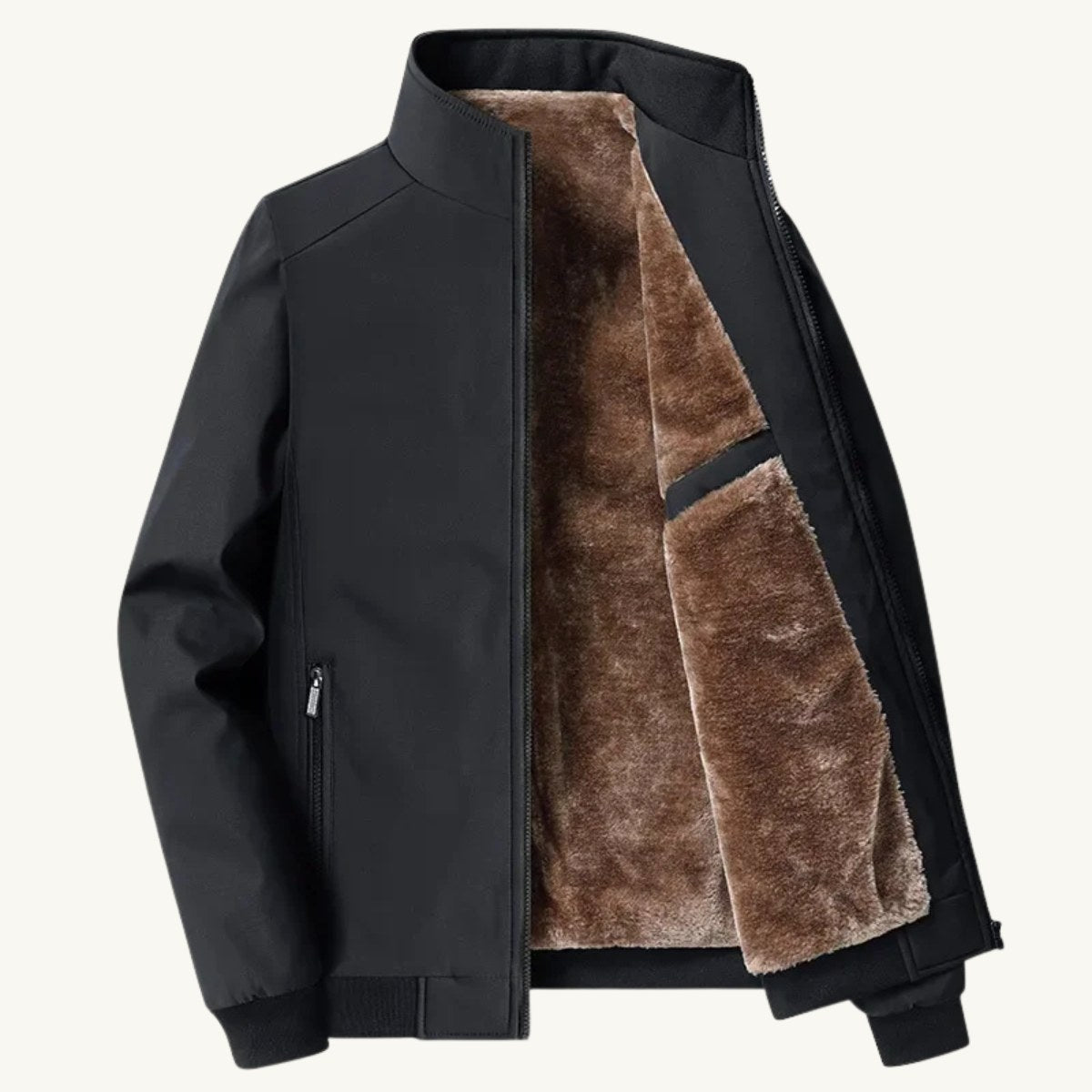 Wyatt | Men's Fleece-Lined Jacket, Relaxed Structured Autumn Jacket | Animated Apparel