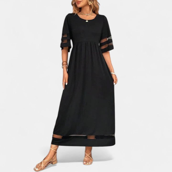Yvaine | Women's Elegant Round Neck Midi Dress - image 5