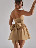 Savannah | Women's Strapless Sequin Mini Dress, Flared Party Dress | Animated Apparel