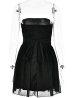 Savannah | Women's Strapless Sequin Mini Dress, Flared Party Dress | Animated Apparel